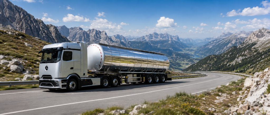 Cisternă pentru transport bitum pe traseu internațional
